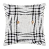 Black Plaid Pillow