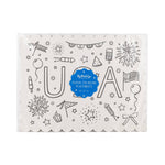 USA Coloring Activity Placemat Kit