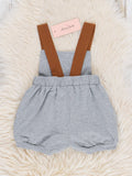 Grey Pleated Overalls