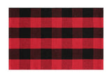 Blue Buffalo Plaid Layering Rug