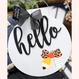 Teacher Cheetah Bow Printed Attachment