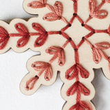 Embroidery DIY Kit: Vintage Snowflake Ornament