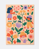 Paint by Numbers Kit & Canvas for Kids: Flower Patch