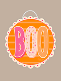Bright Halloween Boo Door Hanger