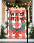 Winter Greetings Garden Flag