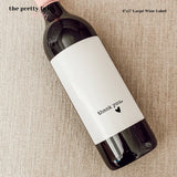 Wine Label: Thank You Heart