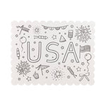 USA Coloring Activity Placemat Kit