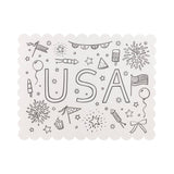 USA Coloring Activity Placemat Kit