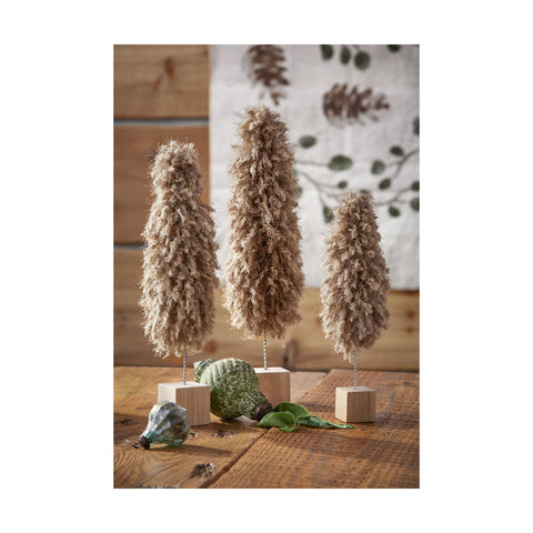 Taupe Minky Fleece Tree: Short