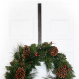 Adapt™ Adjustable Length Wreath Hanger - Brushed Nickel