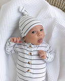 Baby Outfit: Black + White Stripes