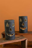 Black Clay Jack-O-Lantern