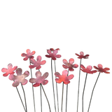 Copper Garden Stake Mini: Flower