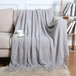 Waffle Stripe Throw Blanket