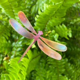 Copper Garden Stake: Dragonfly