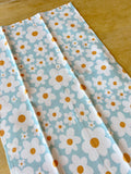 Blue Daisies Cotton Tea Towel