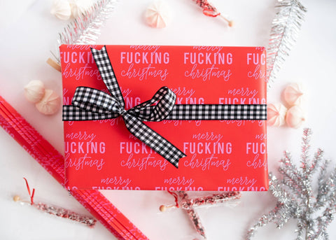 Wrapping Paper: Merry F***ing Christmas