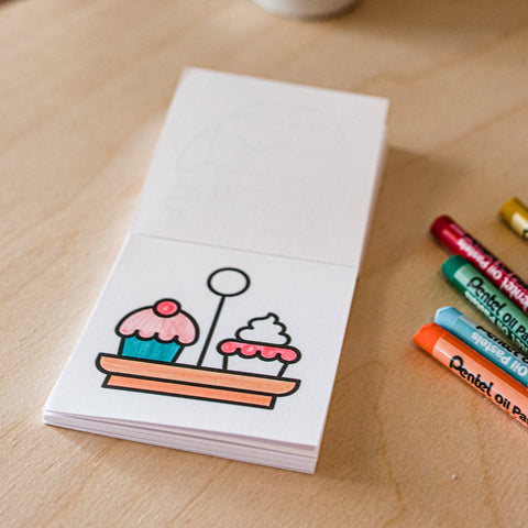 Mini Coloring Book: Tiny Eats and Treats