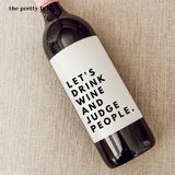 Wine Label: Judge People