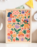 Paint by Numbers Kit & Canvas for Kids: Flower Patch
