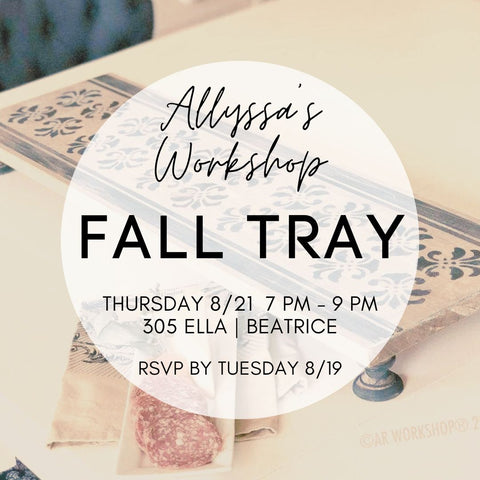 Allyssa's Workshop: Fall Tray