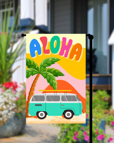 Summer Aloha Garden Flag