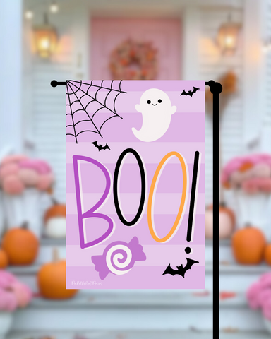 Boo Ghost Garden Flag