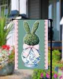 Chinoiserie Rabbit Garden Flag
