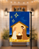 Christmas Nativity Garden Flag