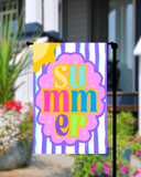 Colorful Summer Garden Flag