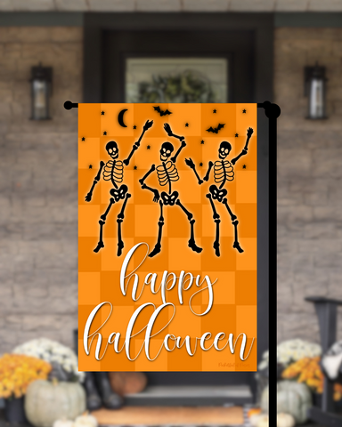 Dancing Skeletons Garden Flag