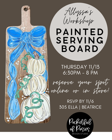 Allyssa's Workshop: Painted Serving Board