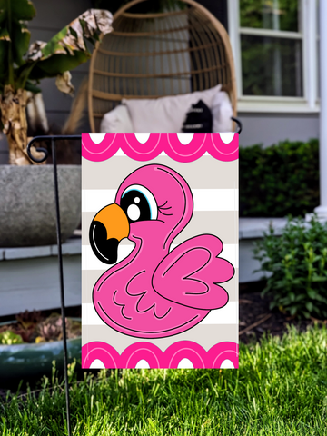 Flamingo Garden Flag