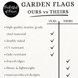 Summer Bouquet Scalloped Garden Flag