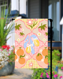 Gingham Spring Fruit Garden Flag