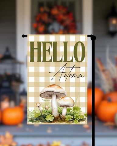 Hello Autumn Garden Flag