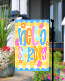 Hello Spring Garden Flag
