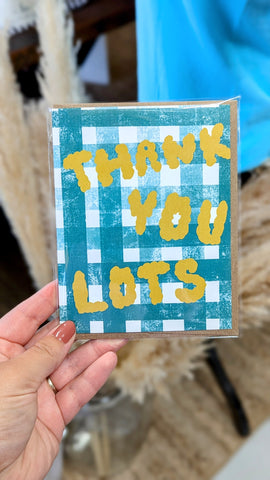 Thank You Lots Stationary Card