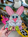 Spring Banner Bunny Printed Attachment