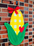 Corn Heart Door Hanger