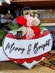 Merry & Bright Ornament Door Hanger