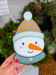 Orange Snowman Printed Attachment