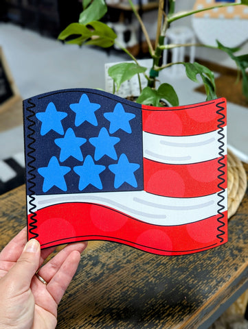 American Flag Printed Attachment