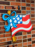 Bowed Flag Door Hanger
