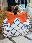 Fall Chinoiserie Pumpkin Door Hanger