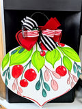 Watercolor Ornament Door Hanger