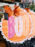 Bright Halloween Boo Door Hanger
