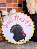 Fundraiser: Give Thanks Turkey Door Hanger