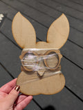 Bunny with Glasses Blank