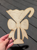 Bowed Candy Cane Martini Blank